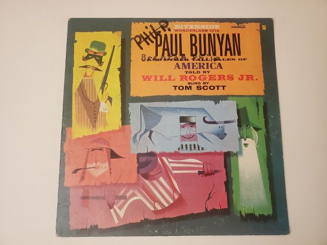 Will Rogers Jr. Paul Bunyan: Bearskin's Tall Tales Of America vinyl record