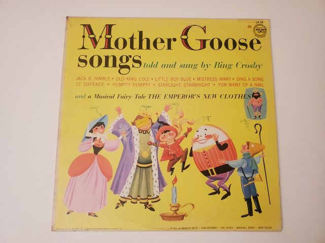 Bing Crosby Mother Goose Songs vinyl record