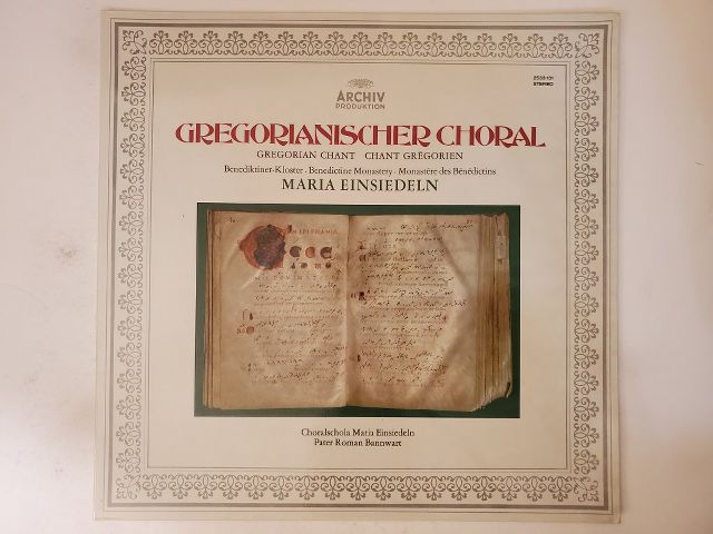 Choralschola Maria Einsiedeln Gregorianischer Choral vinyl record