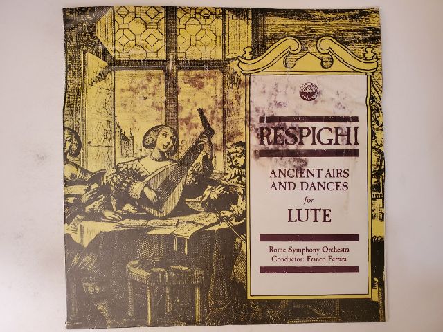 Rome Symphony Orchestra Ancient Airs and Dances for Lute vinyl record