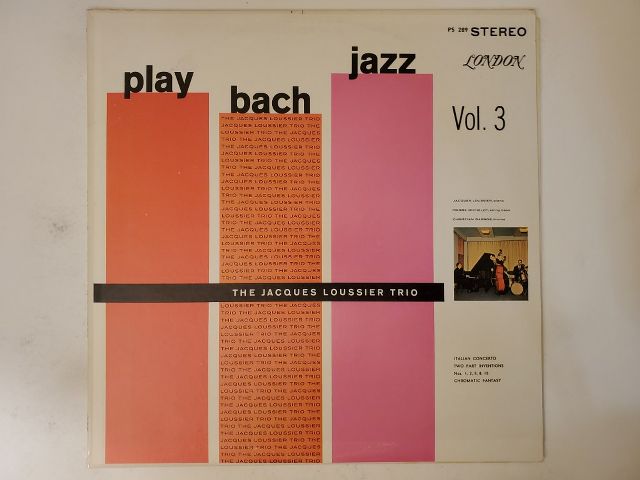 The Jacques Loussier Trio Play Bach Jazz Vol. 3 vinyl record