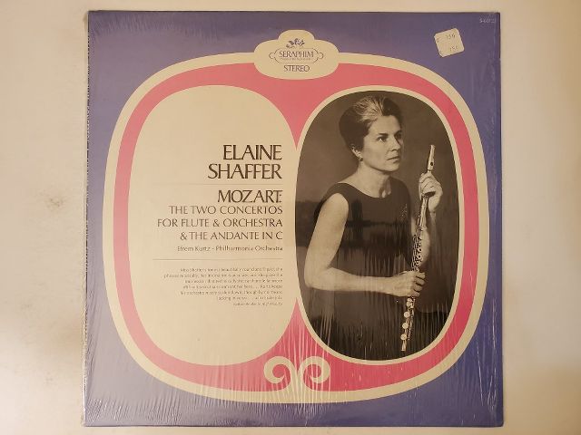 Elaine Shaffer Mozart: The Two Concertos for Flute & Orchestra & The Andante in C vinyl record