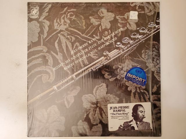 Jean-Pierre Rampal Mozart - Six Sonatas for Flute and Harpsichord vinyl record