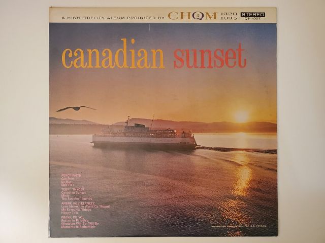 Various Artists Canadian Sunset vinyl record