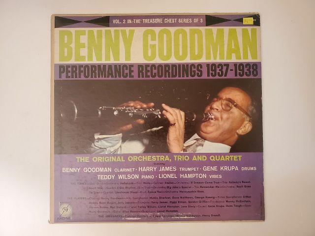 Benny Goodman Performance Recordings 1937-1938 vinyl record