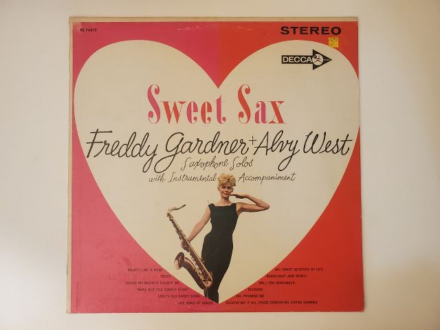 Freddy Gardner & Alvy West Sweet Sax vinyl record