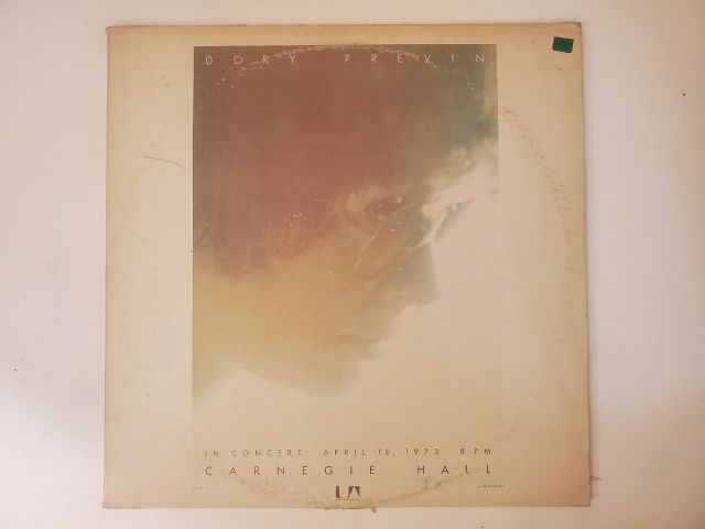 Dory Previn In Concert April 18, 1973 8PM Carnegie Hall vinyl record