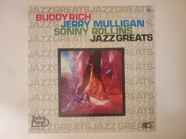 Buddy Rich, Jerry Mulligan, Sonny Rollins Jazz Greats vinyl record