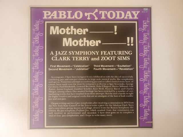 Clark Terry and Zoot Sims Mother??! Mother??!! vinyl record