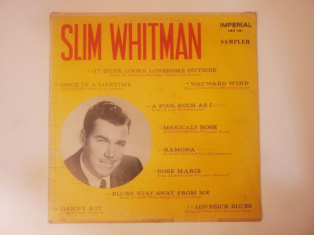 Slim Whitman Slim Whitman Sampler vinyl record