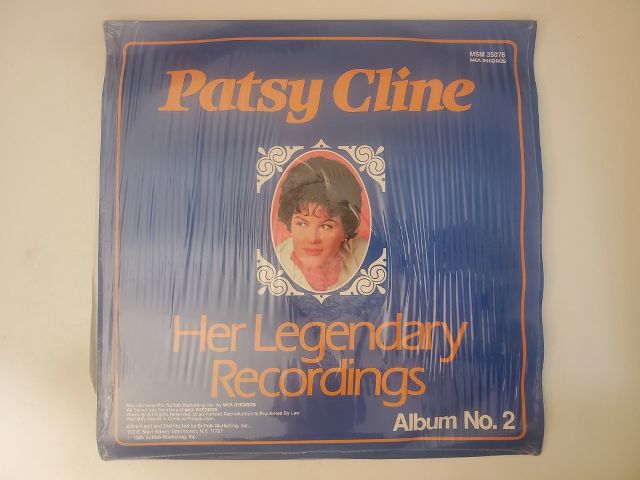 Patsy Cline Her Legendary Recordings, Album No. 2 vinyl record