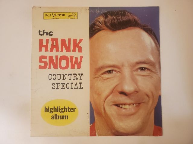 Hank Snow Country Special vinyl record