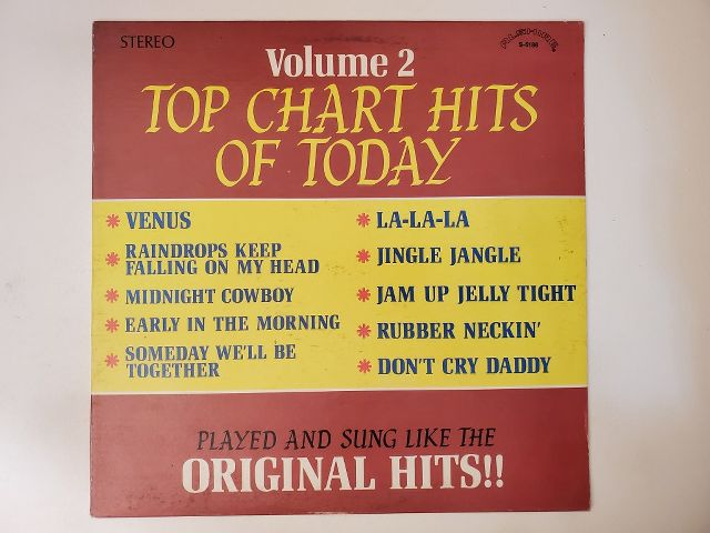 Various Artists Top Chart Hits of Today Volume 2 vinyl record