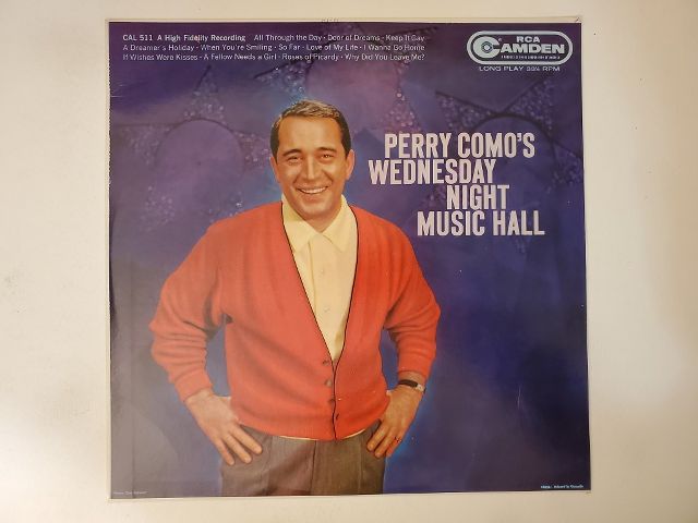 Perry Como Wednesday Night Music Hall vinyl record