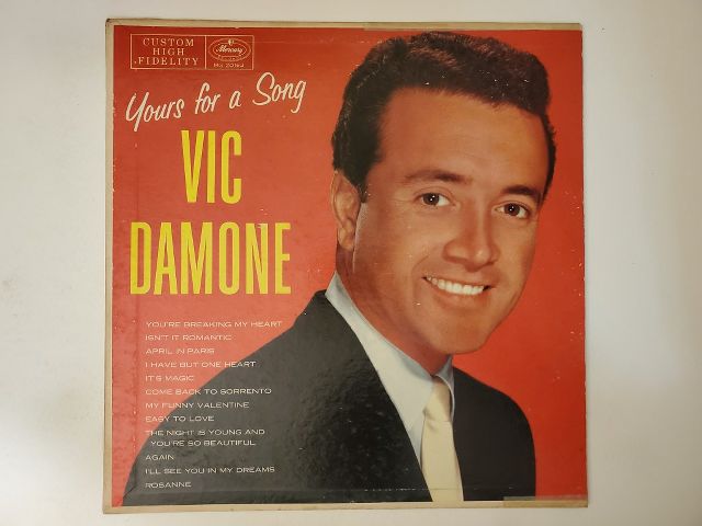Vic Damone Yours for a Song vinyl record