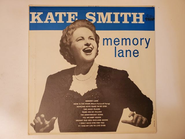 Kate Smith Memory Lane vinyl record