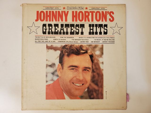 Johnny Horton Greatest Hits vinyl record
