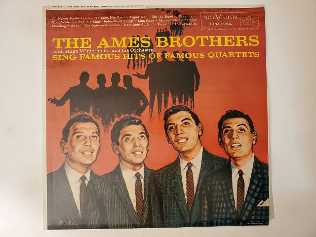 The Ames Brothers Sing Famous Hits of Famous Quartets vinyl record