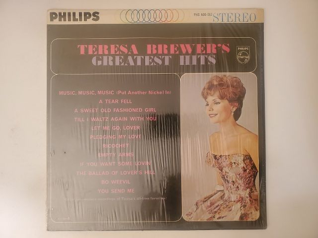 Teresa Brewer Teresa Brewer's Greatest Hits vinyl record
