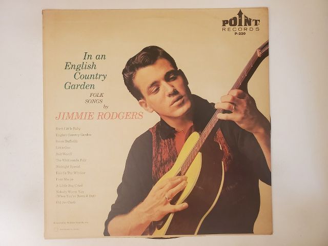 Jimmie Rodgers In an English Country Garden vinyl record