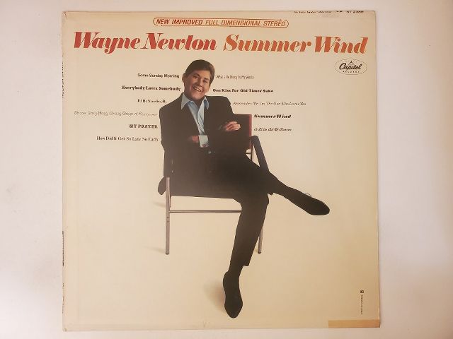 Wayne Newton Summer Wind vinyl record