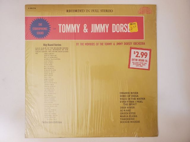 Members of the Tommy & Jimmy Dorsey Orchestra The Stereophonic Sound of Tommy & Jimmy Dorsey vinyl record