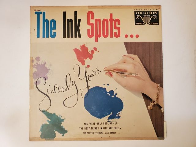The Ink Spots Sincerely Yours vinyl record