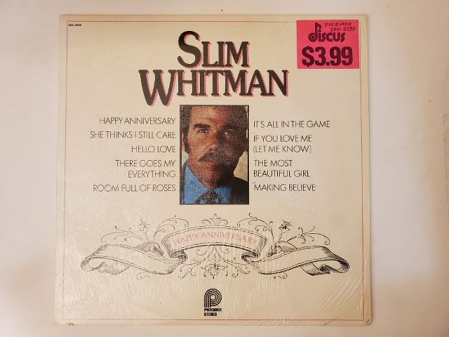 Slim Whitman Happy Anniversary vinyl record