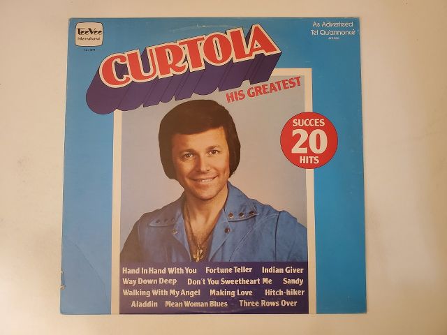 Bobby Curtola His Greatest vinyl record