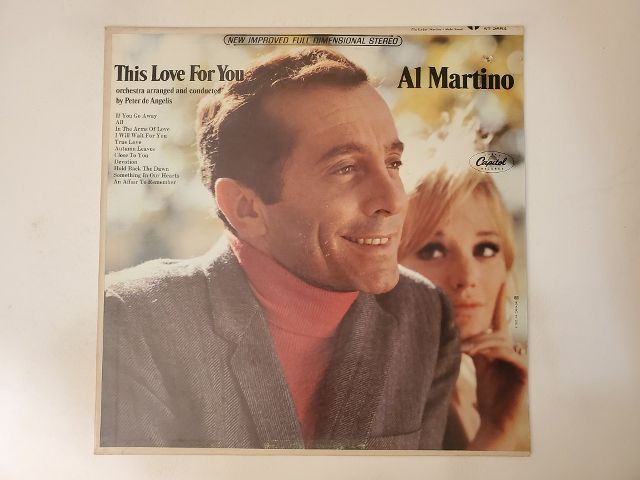 Al Martino This Love For You vinyl record