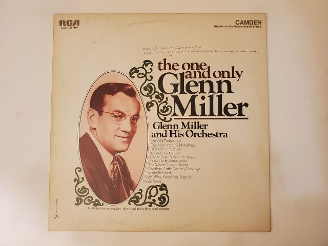 Glenn Miller and His Orchestra The One and Only Glenn Miller vinyl record