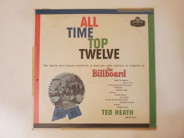 Ted Heath and His Music All Time Top Twelve vinyl record