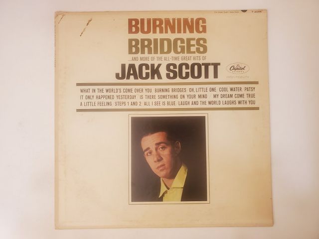 Jack Scott Burning Bridges vinyl record