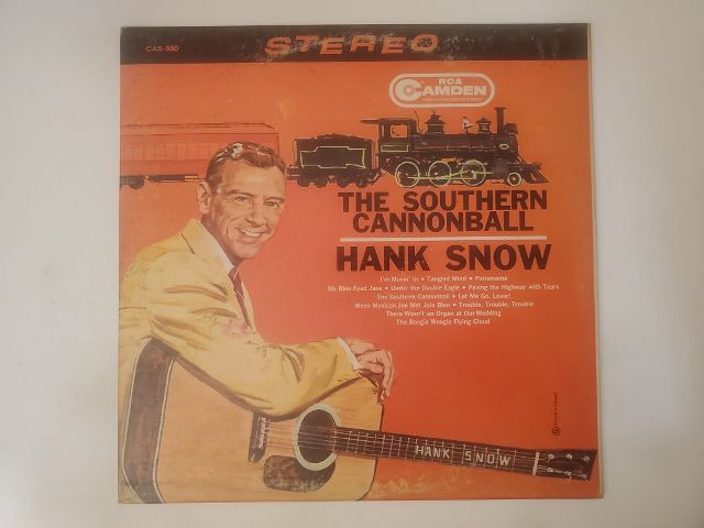 Hank Snow The Southern Cannonball vinyl record