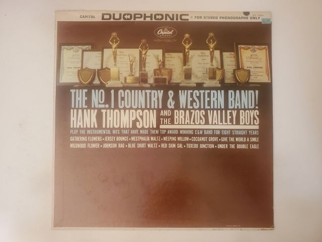 Hank Thompson and the Brazos Valley Boys The No. 1 Country & Western Band! vinyl record