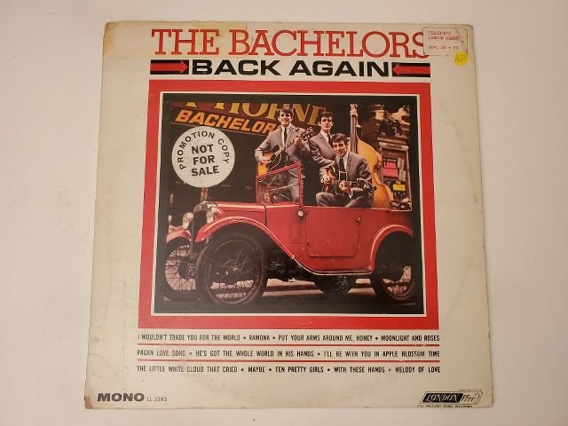 The Bachelors Back Again vinyl record