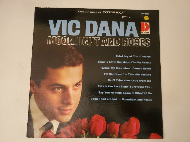 Vic Dana Moonlight and Roses vinyl record