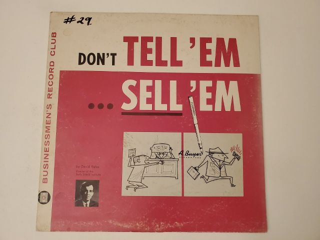 David Yoho Don't Tell 'Em... Sell 'Em vinyl record