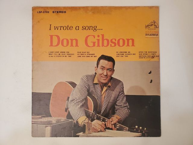 Don Gibson I Wrote a Song... vinyl record