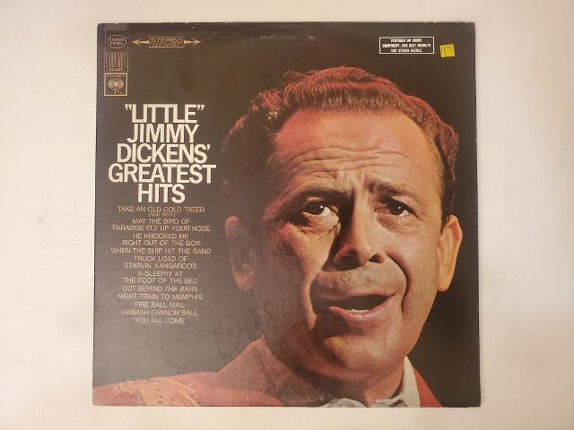Little Jimmy Dickens Greatest Hits vinyl record