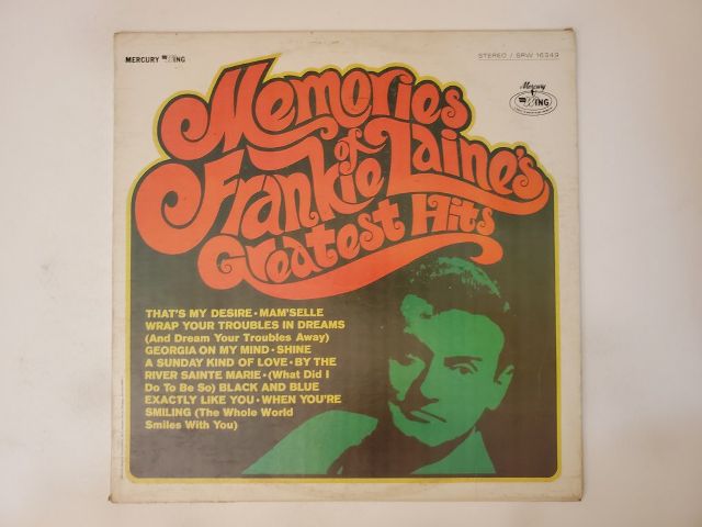 Frankie Laine Memories of Frankie Laine's Greatest Hits vinyl record