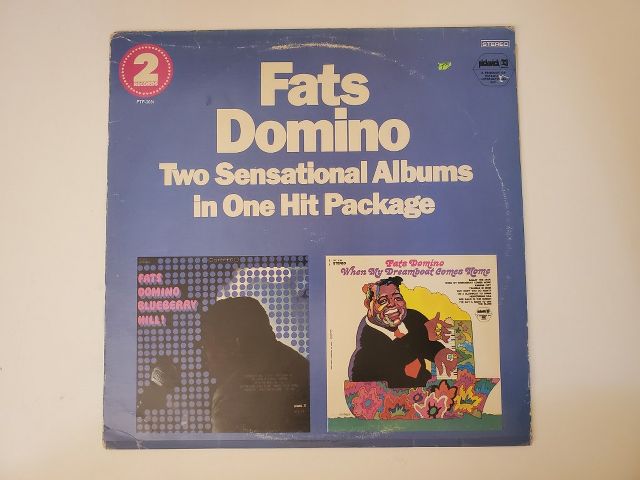 Fats Domino Two Sensational Albums in One Hit Package vinyl record
