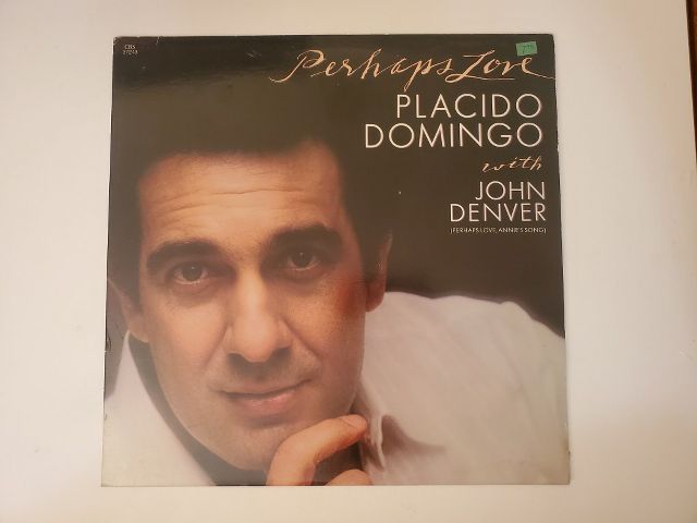 Placido Domingo with John Denver Perhaps Love vinyl record