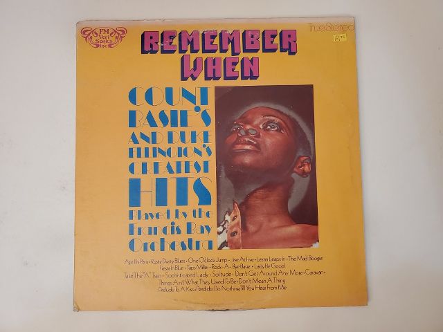 Francis Bay Orchestra Remember When: Count Basie's and Duke Ellington's Greatest Hits vinyl record