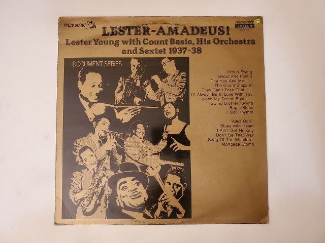 Lester Young with Count Basie, His Orchestra and Sextet Lester-Amadeus! vinyl record