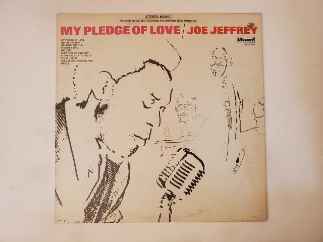 Joe Jeffrey My Pledge of Love vinyl record