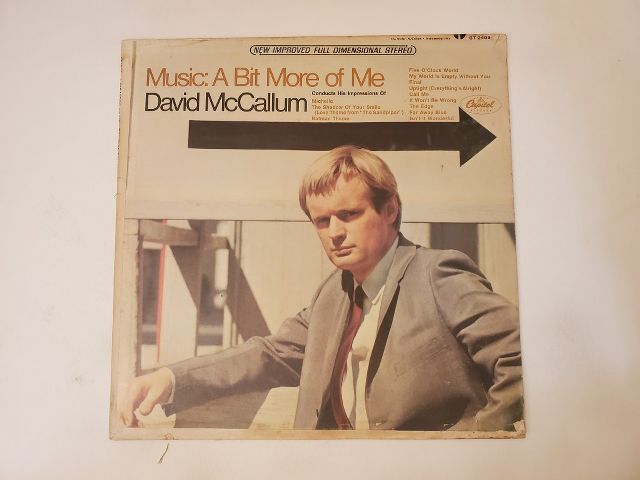 David McCallum Music: A Bit More of Me vinyl record