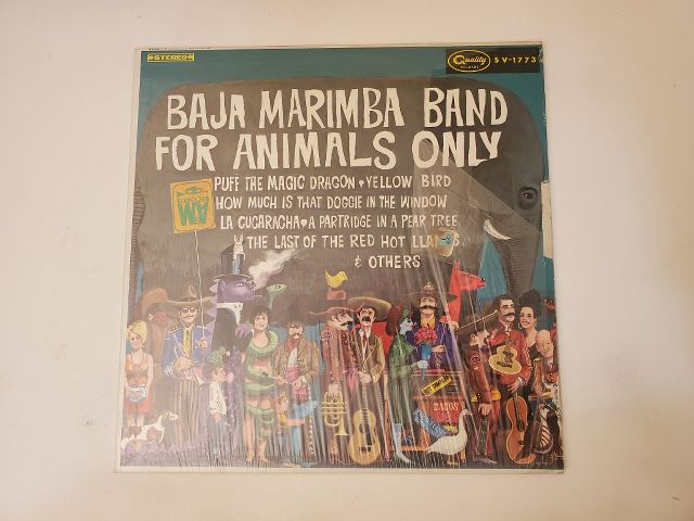 Baja Marimba Band For Animals Only vinyl record