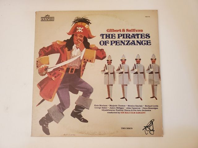 Gilbert & Sullivan The Pirates of Penzance vinyl record
