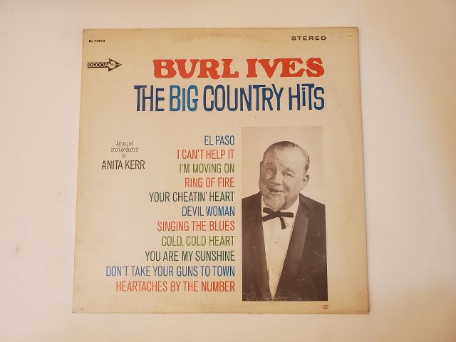 Burl Ives The Big Country Hits vinyl record